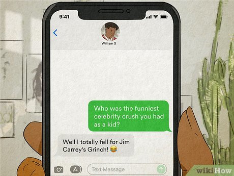 Ask him about funny moments from his past relationships.