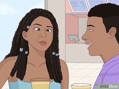 Let him see how comfortable you are around him.