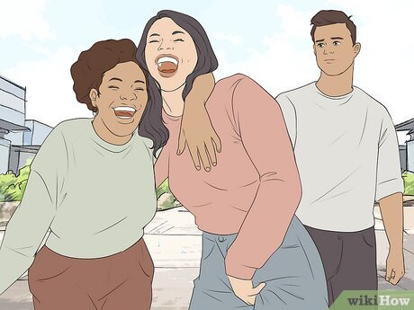 Step 10 She acts differently toward you around other people.